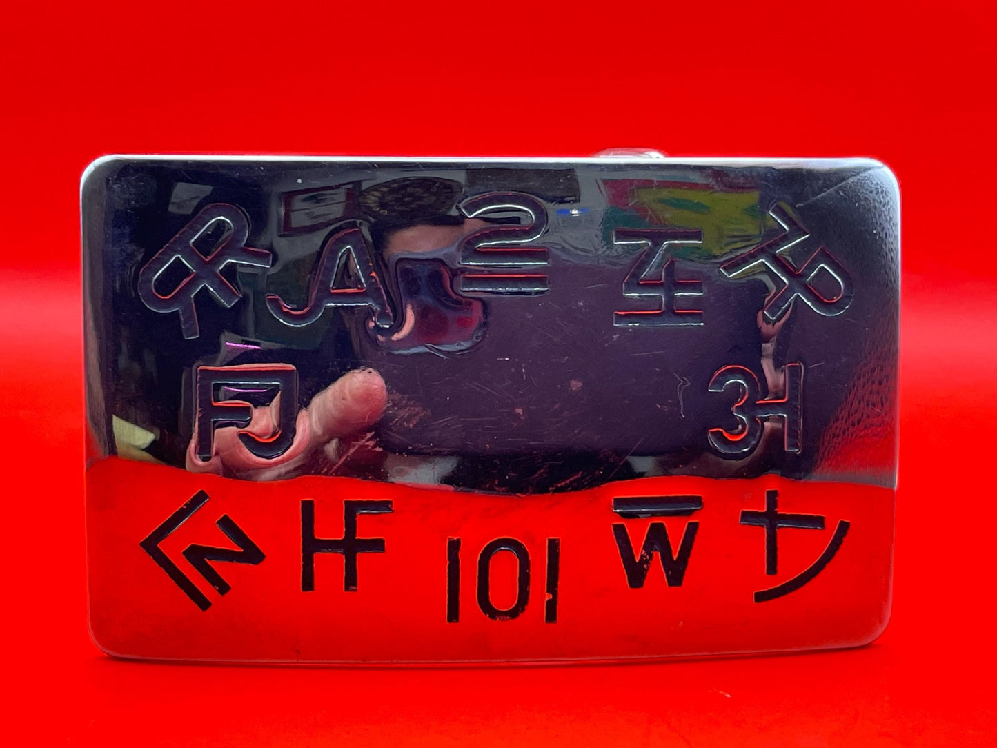 Metal Cattle Brands Belt Buckle