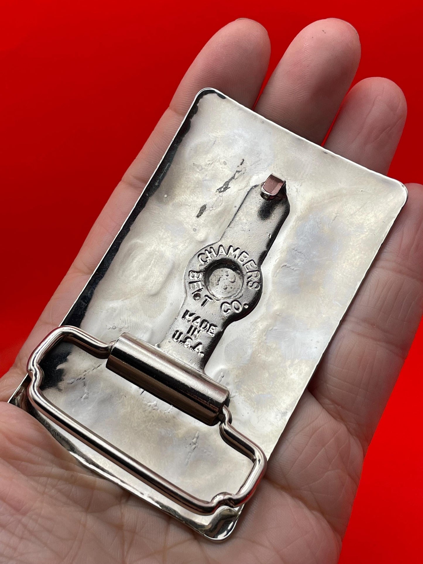 Metal Cattle Brands Belt Buckle