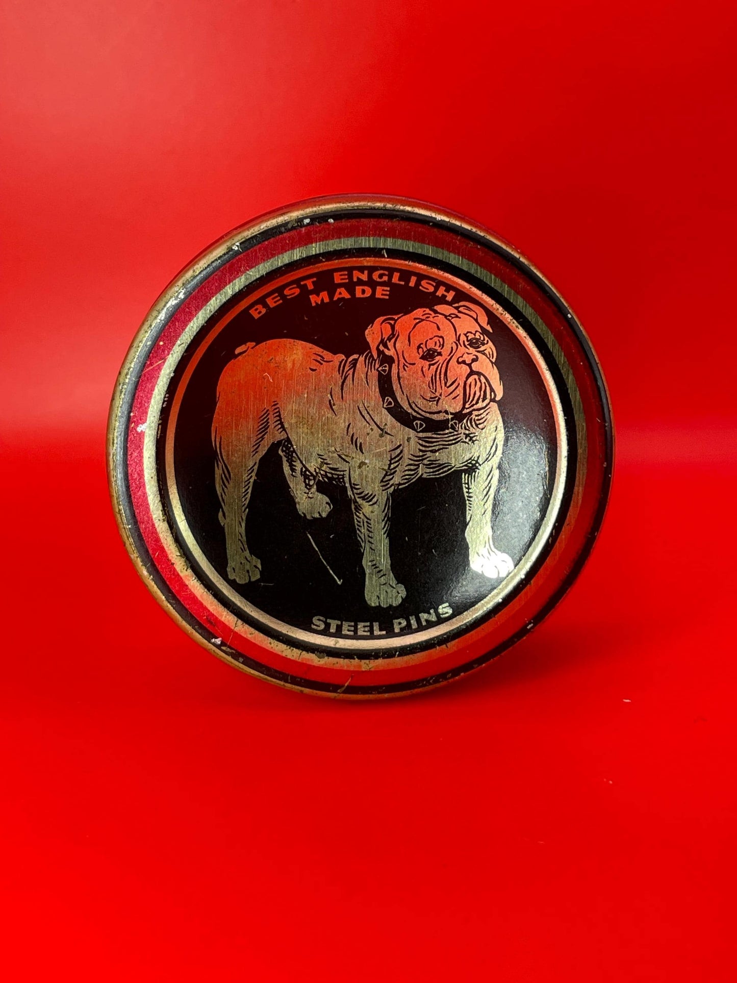 Vintage Tin of English Steel Pins