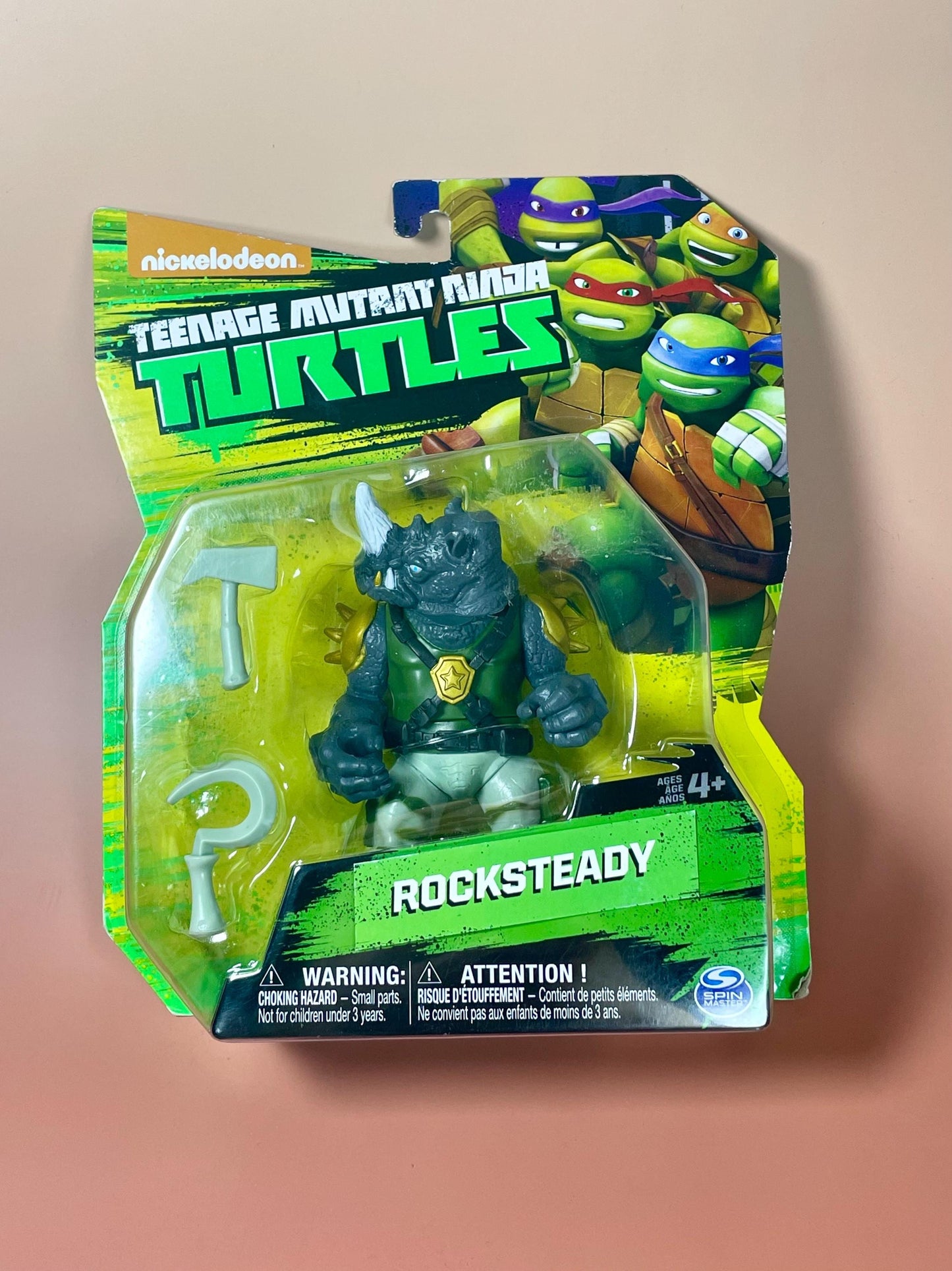 Teenage Mutant Ninja Turtles Rocksteady Action Figure  New in Package