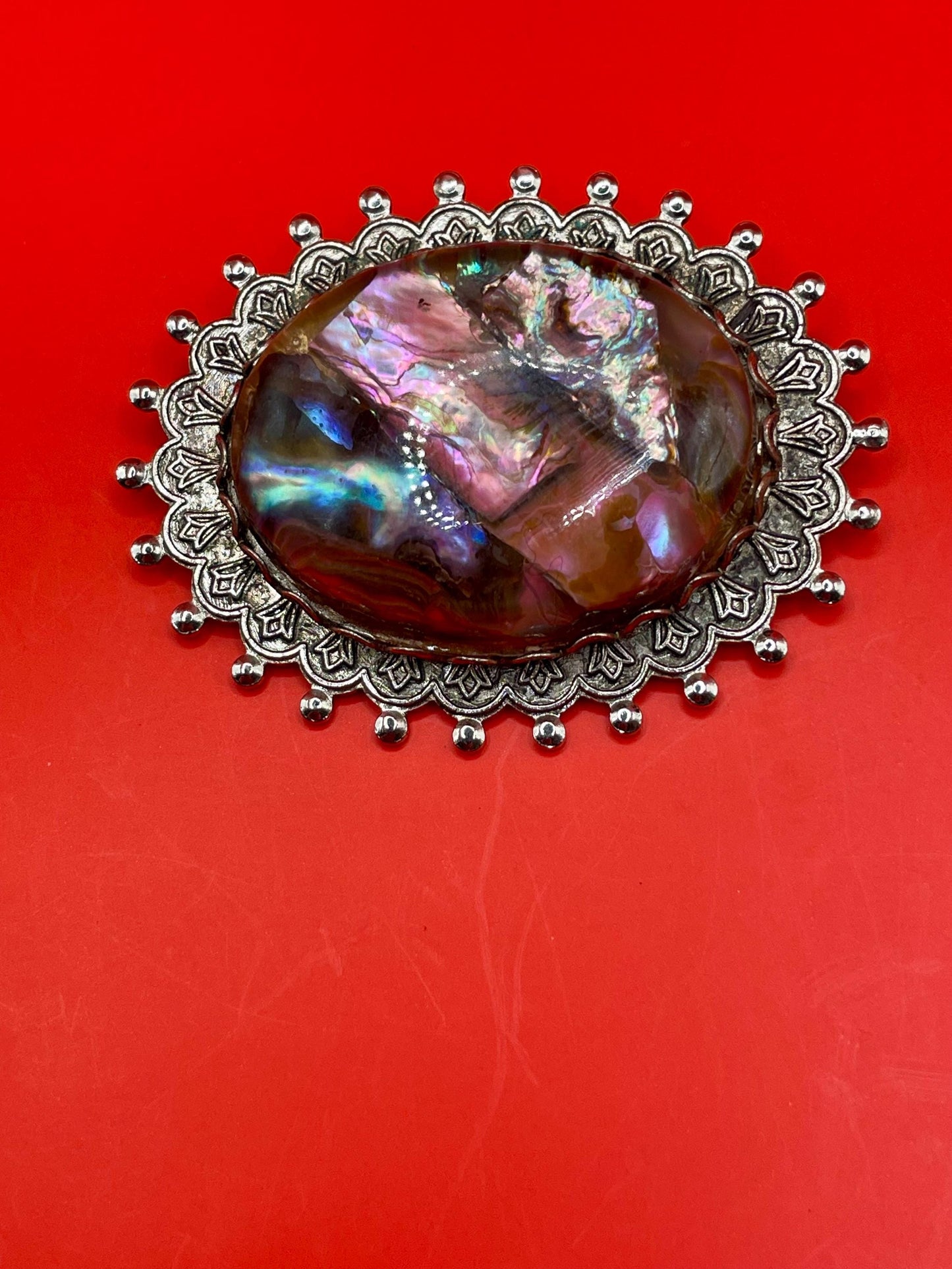 Vintage Abalone Brooch