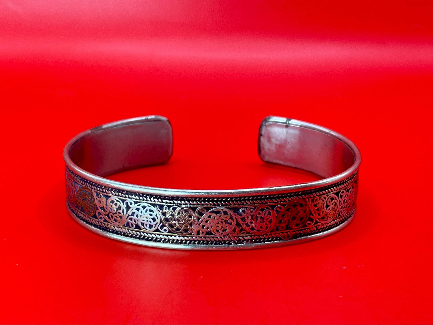 2.5 inch Two tone Persian Cuff Bracelet