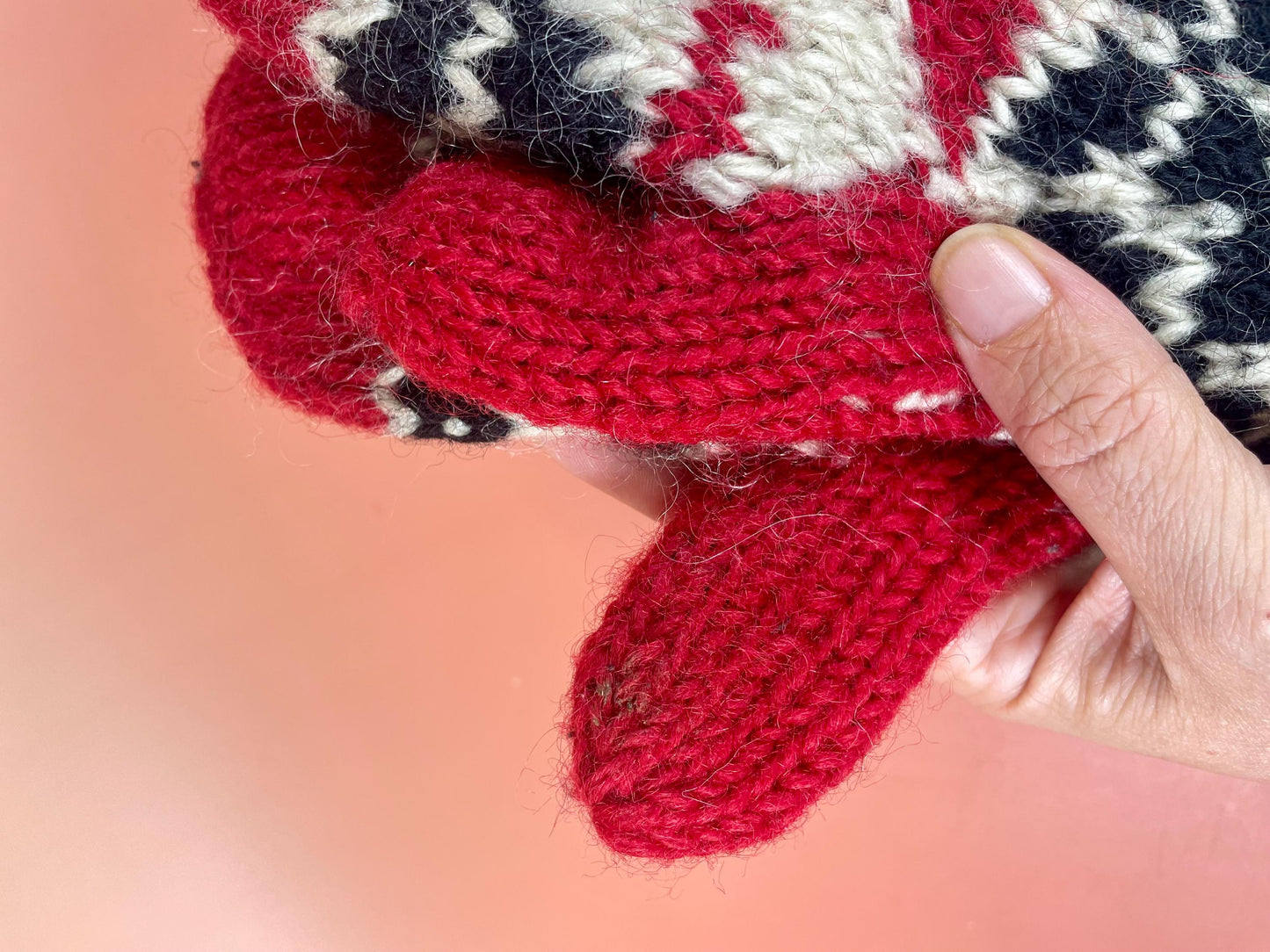 Vintage Canadian Mittens  Small area needs repair