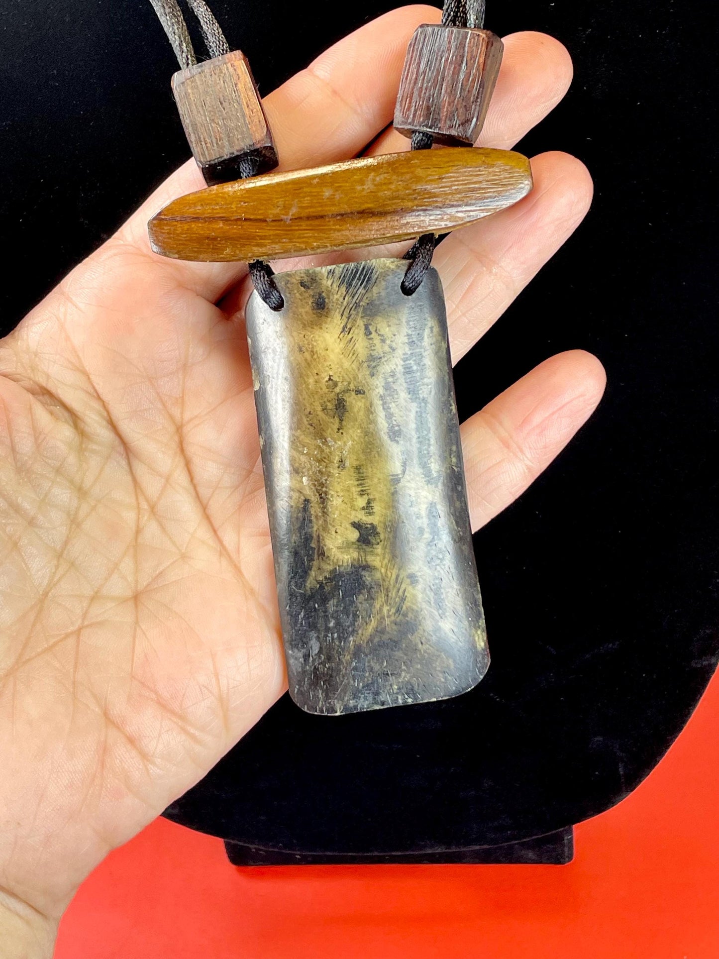 Horn and Wood Bead Necklace