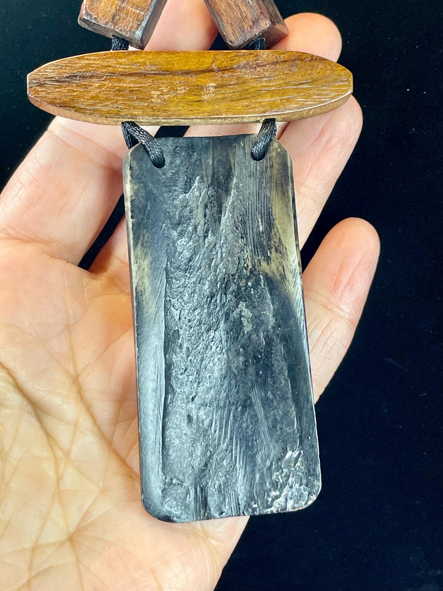 Horn and Wood Bead Necklace