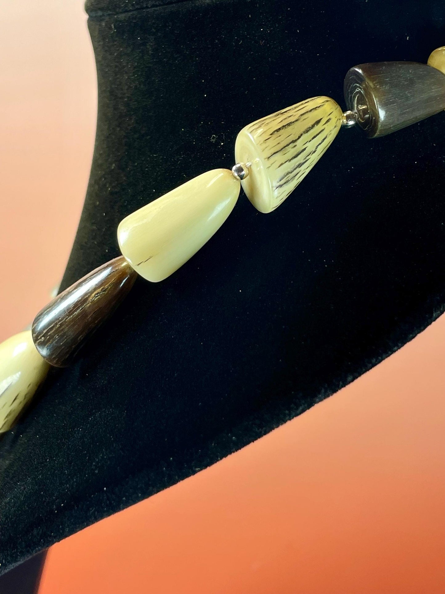 21 inch Antique Horn Necklace