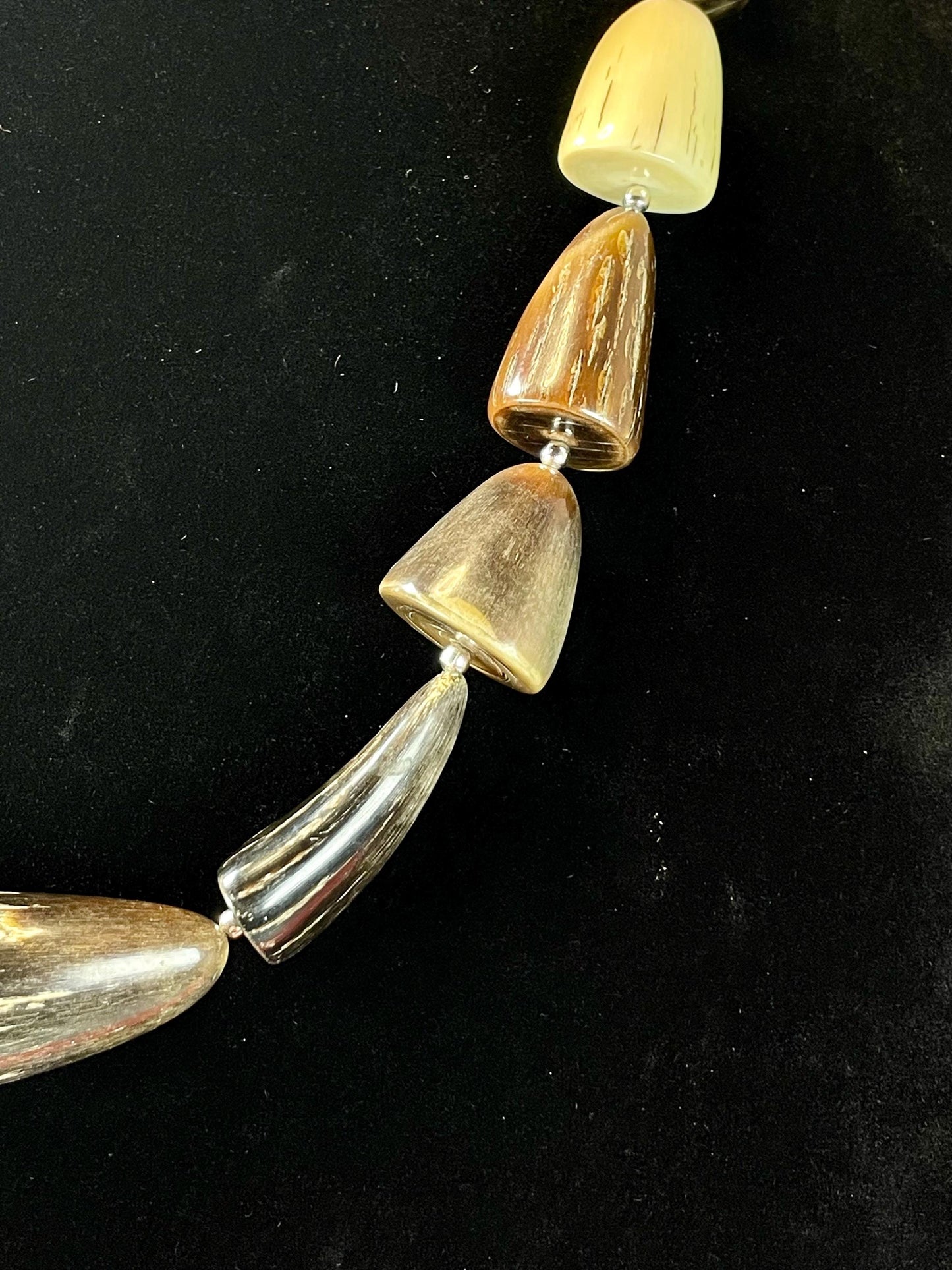 21 inch Antique Horn Necklace