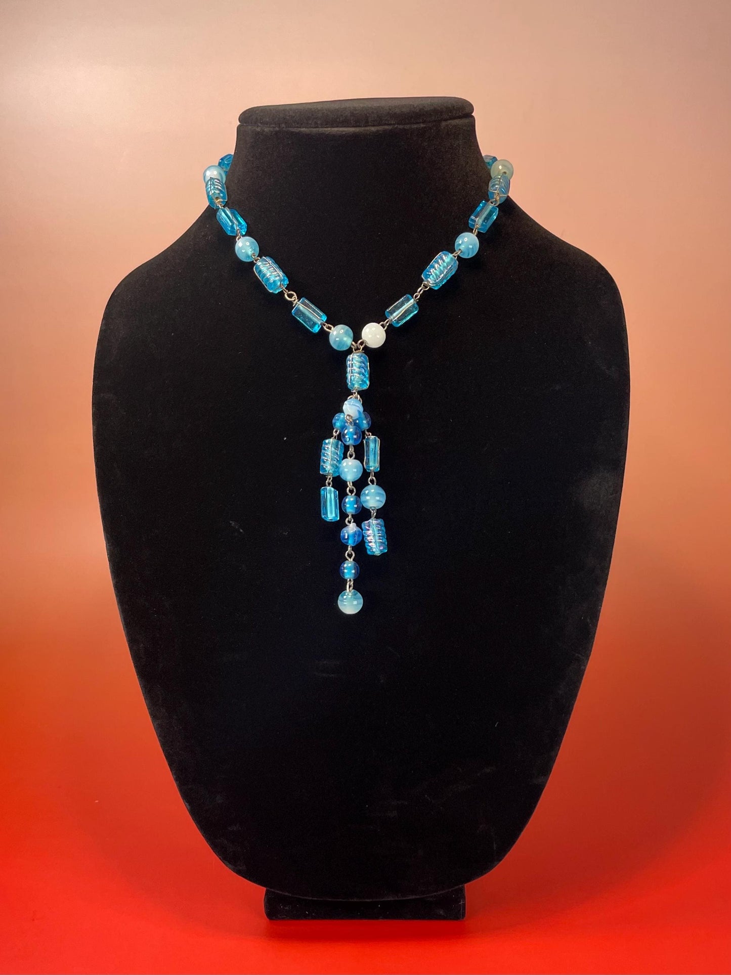 Fun Blue Beaded Necklace