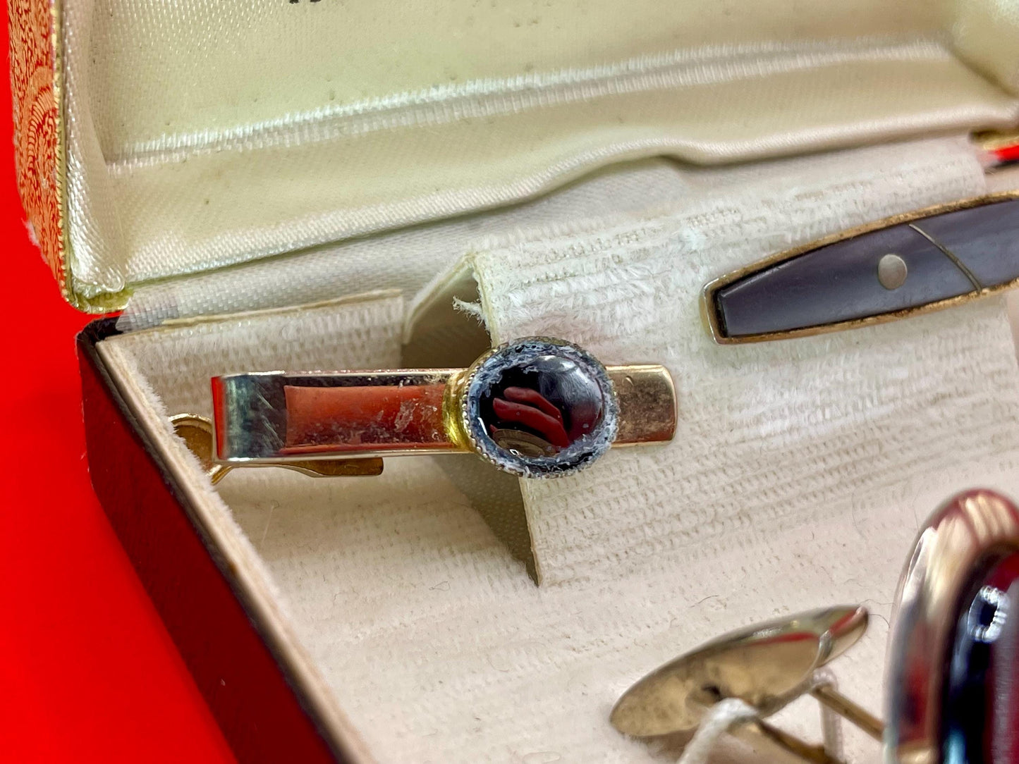 Vintage Robinson Mens Jewelry Set  Alaska Black Diamond