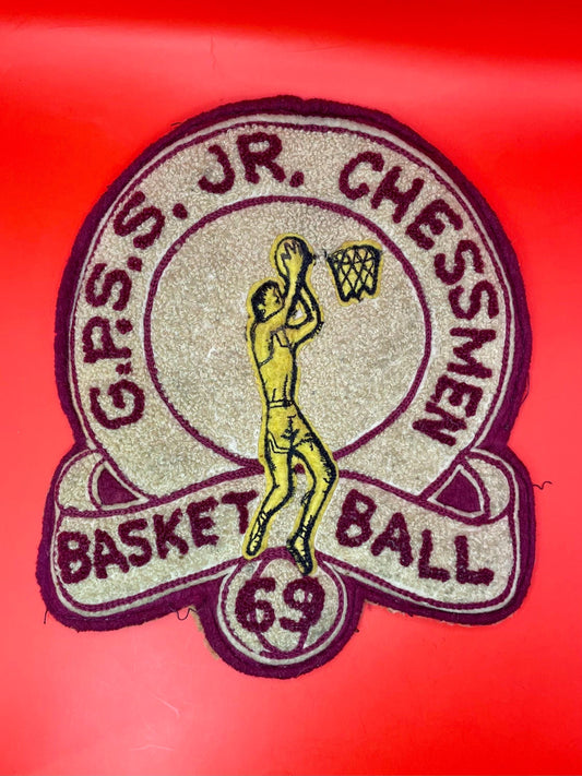 Vintage 1969 G.P.S. Jr. Chessmen Basketball Patch