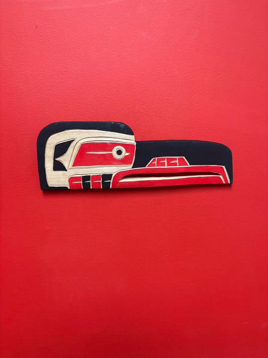 SPECIAL DEAL  14 x 5 high indigenous first nations Bradley Joseph Junior Raven plaque  beautiful imagery  wow