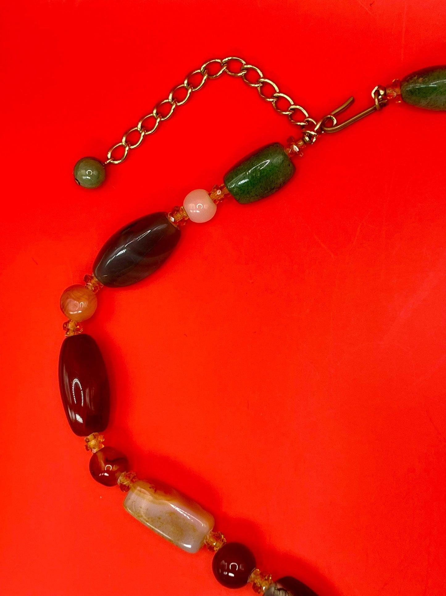 21.5 inch Polished Stone Necklace
