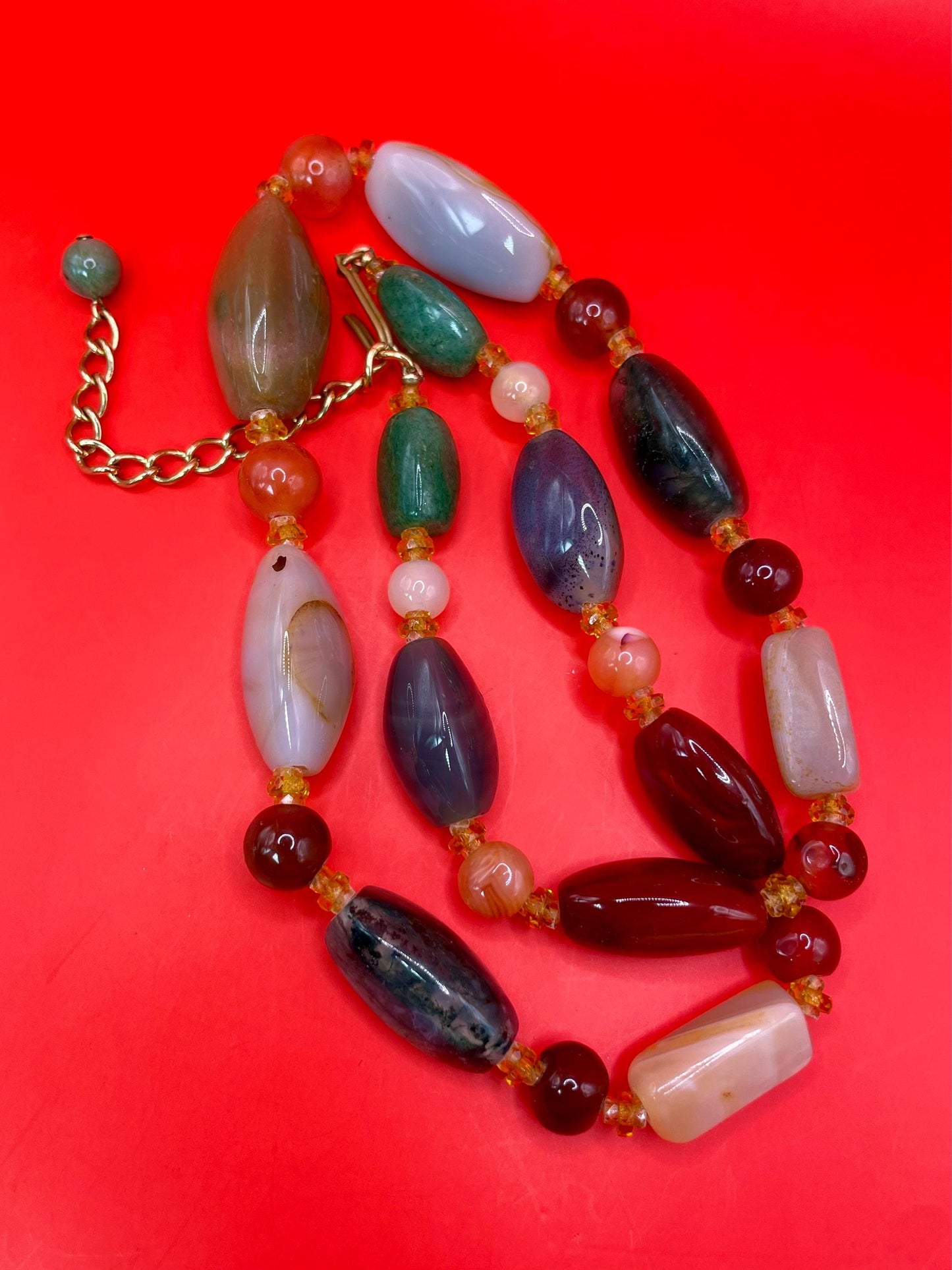 21.5 inch Polished Stone Necklace