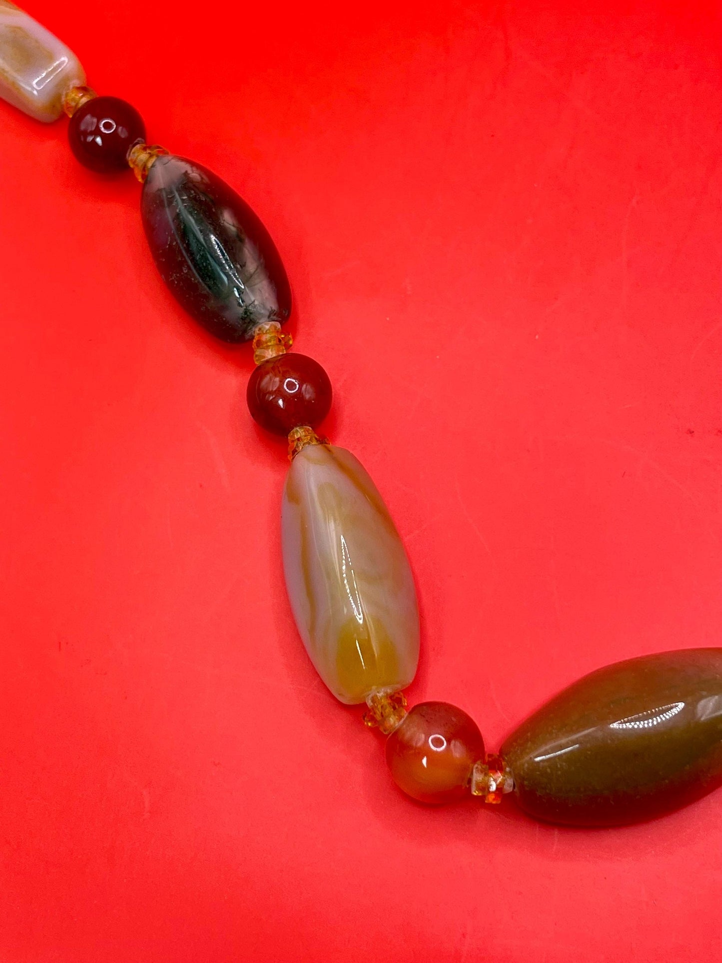 21.5 inch Polished Stone Necklace