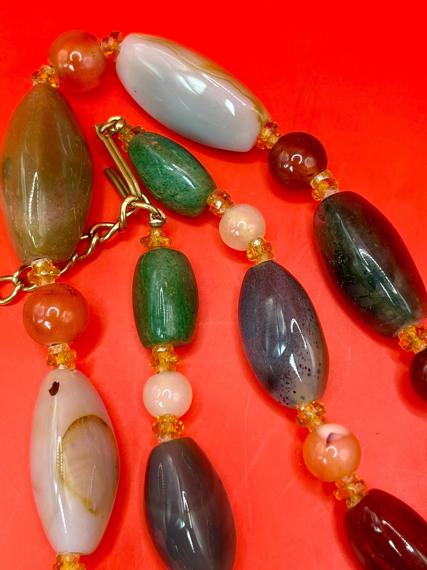 21.5 inch Polished Stone Necklace