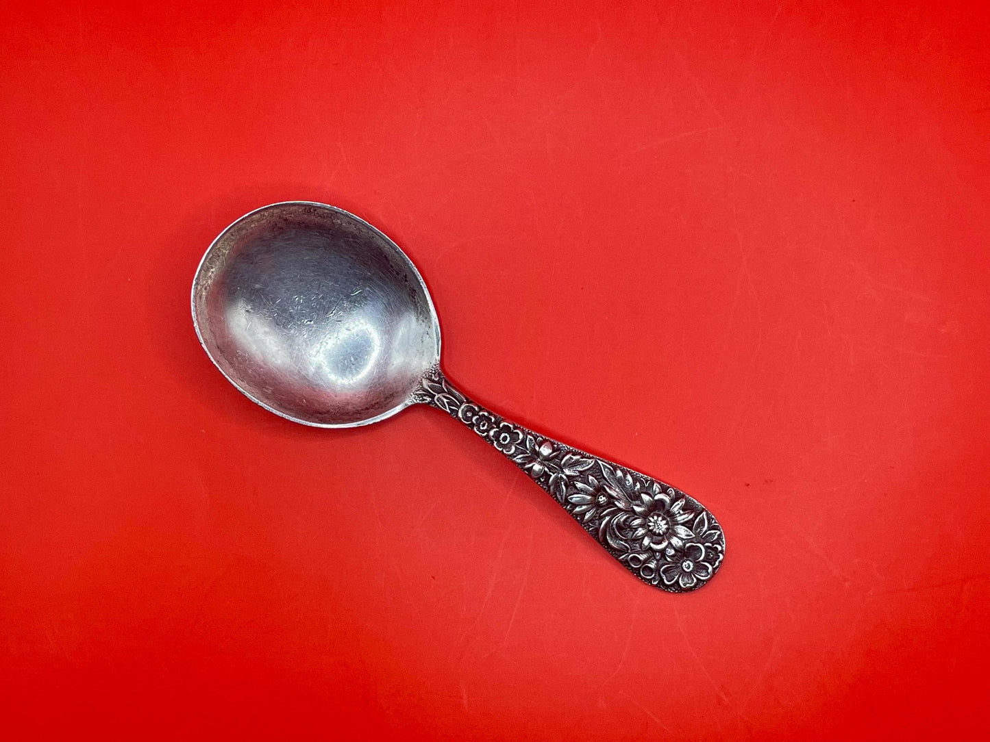 3.75 inch Ornate Sterling Silver Spoon - B