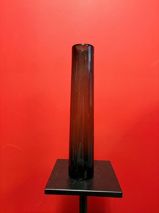 Stunning Holmegaard glass vase  14 1/2 inches tall  magnificent and perfect condition and signed on the bottom wow