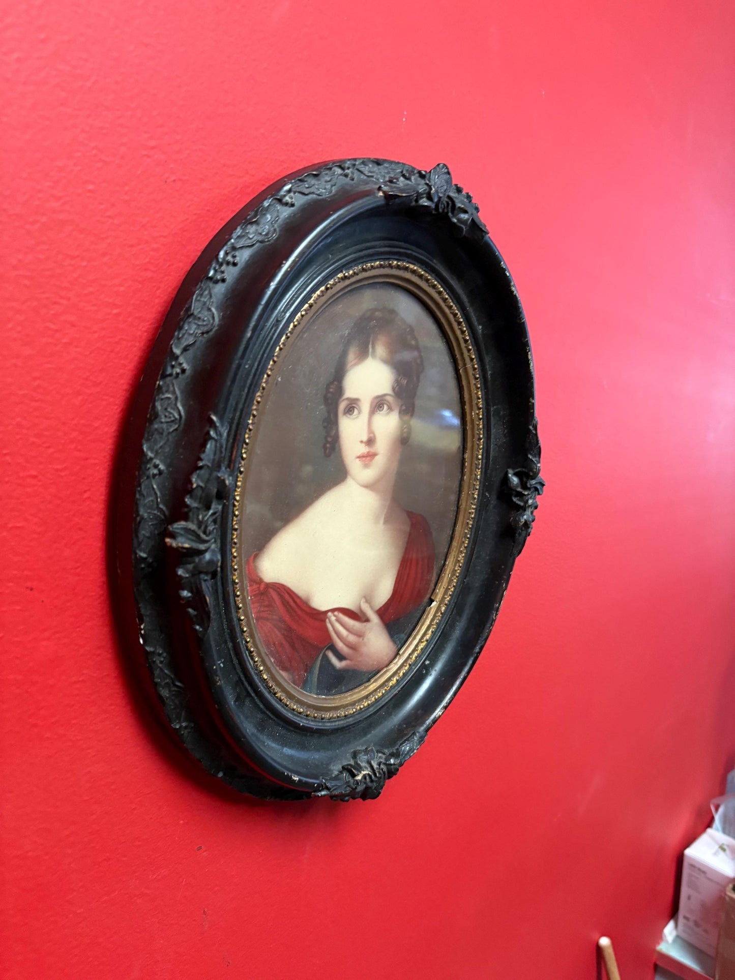 Beautiful antique print of  HELENE BONAPARTE - approx 13 x  11“ wide  great condition  really stunning  looks like original painting