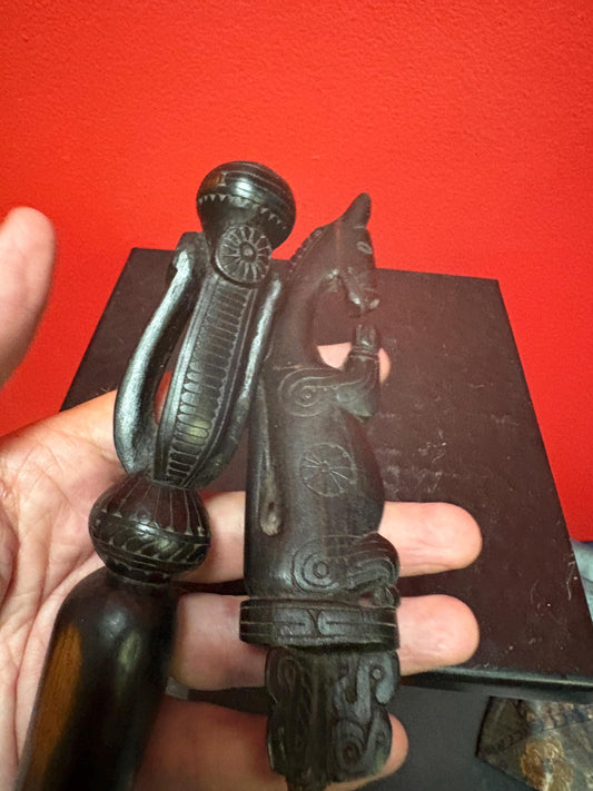 Lovely Nepal old two-piece PHURBA  14 inches long  great detail and awesome price