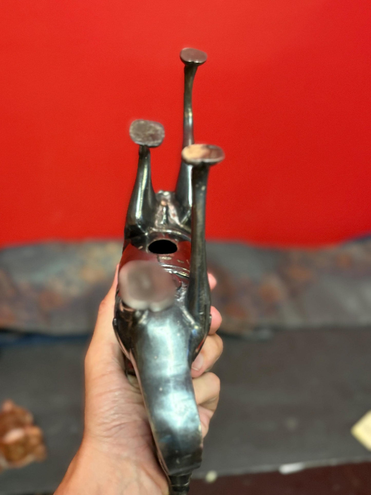 Solid .900 silver antique 9 x 10 high Persian camel  amazing detail  1.28 kg  tested and authentic - one of a kind