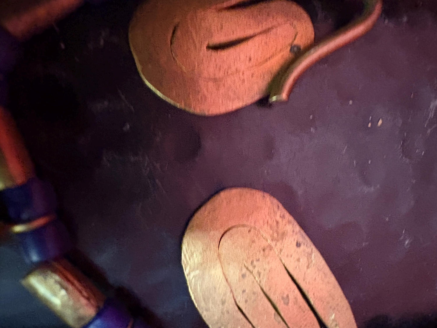 Old African trade bead and brass necklace  approx 20 inches long  really unique piece