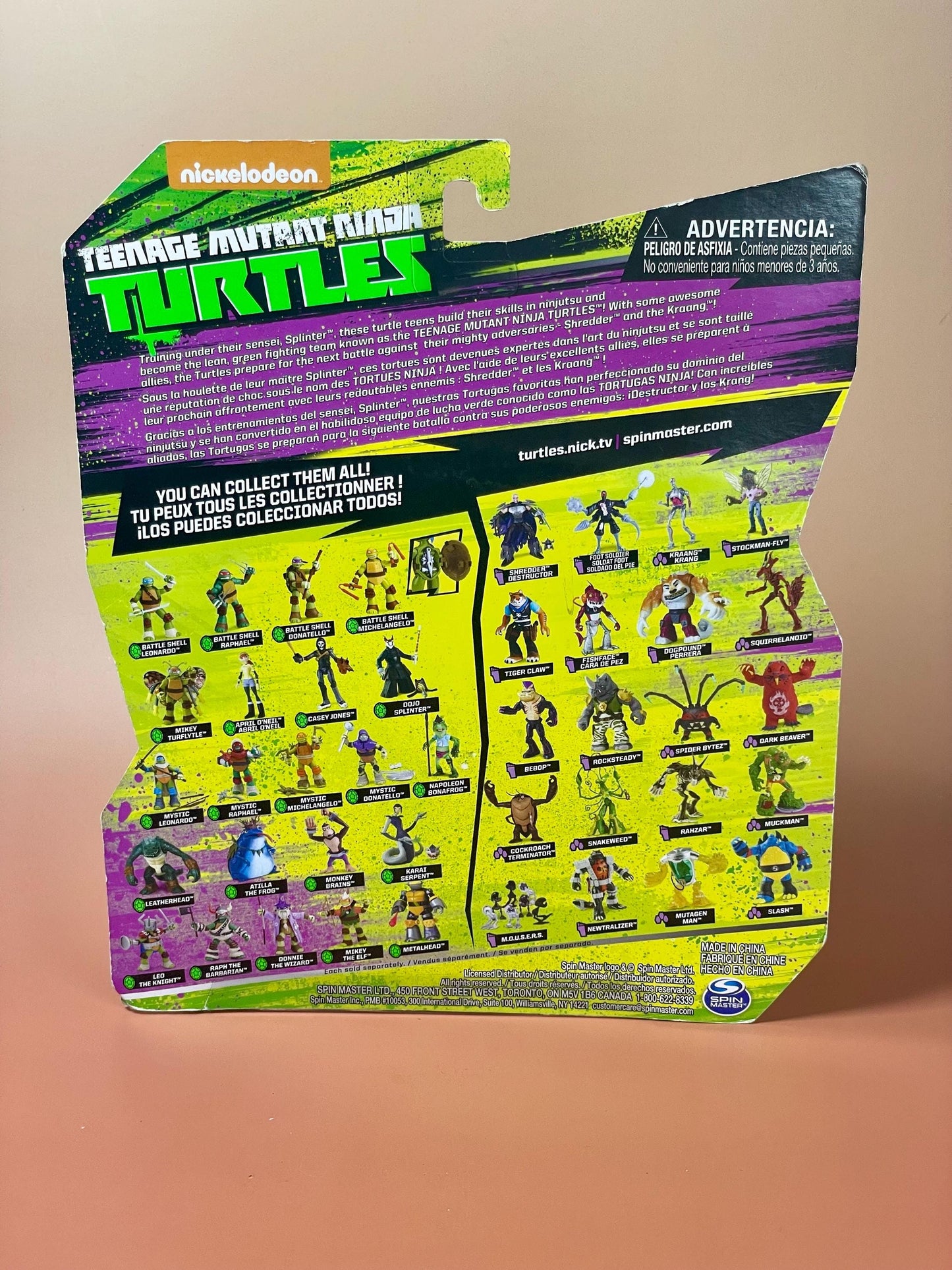 Teenage Mutant Ninja Turtles Rocksteady Action Figure  New in Package