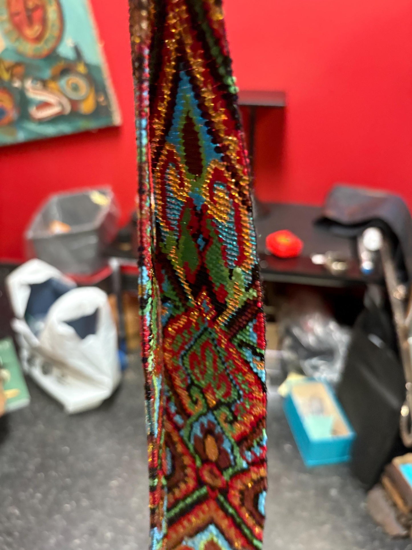 Stunning indigenous first nations Pacific Northwest Coast 60 inch long beaded ceremonial necklace in perfect condition wow  gift alert!!