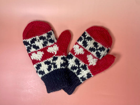 Vintage Canadian Mittens  Small area needs repair
