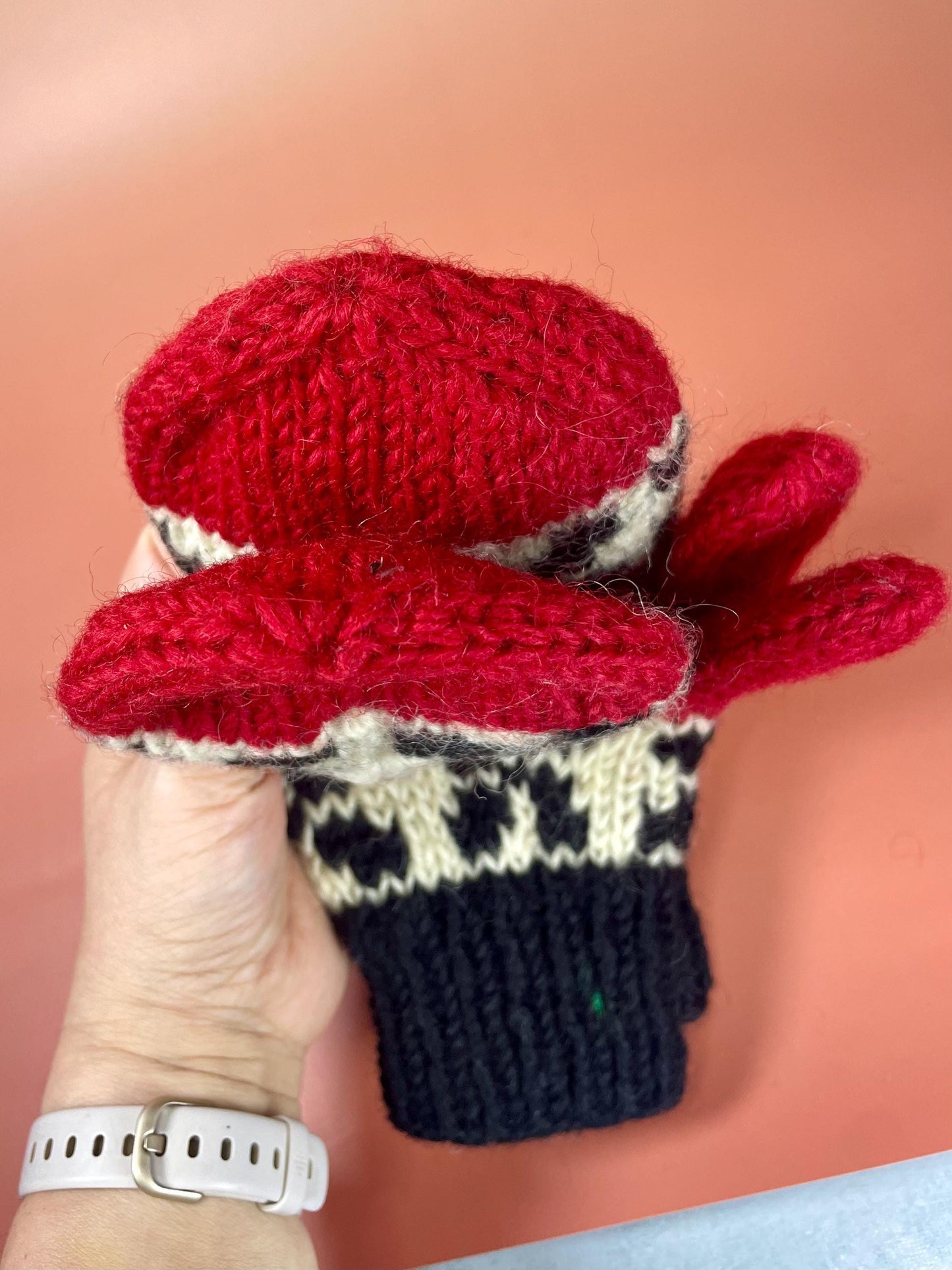 Vintage Canadian Mittens  Small area needs repair