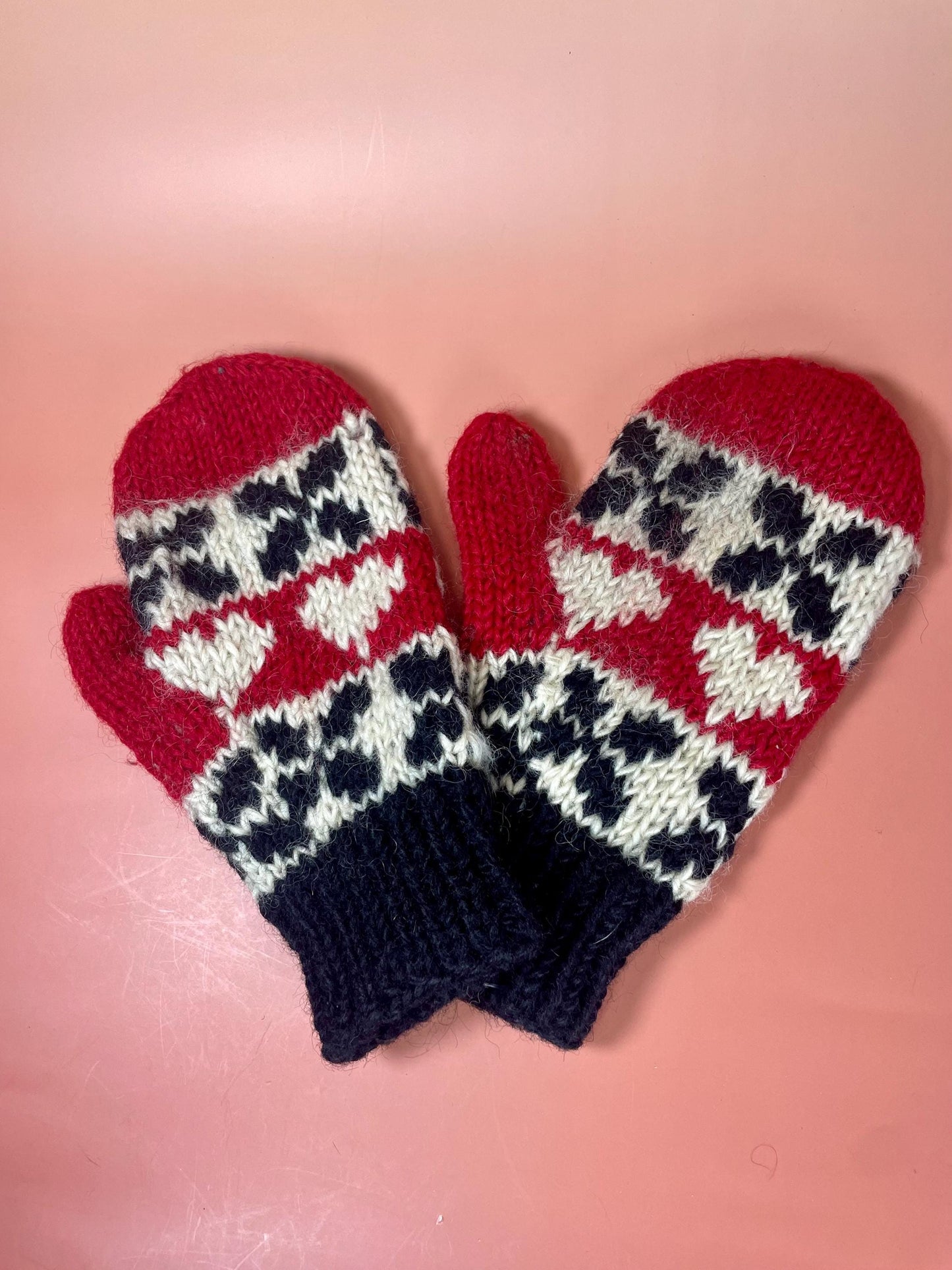 Vintage Canadian Mittens  Small area needs repair