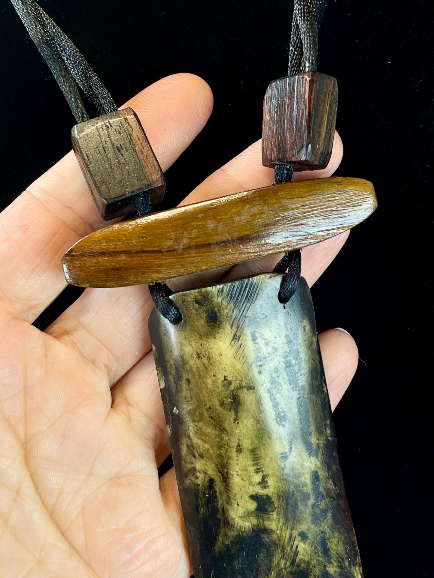 Horn and Wood Bead Necklace