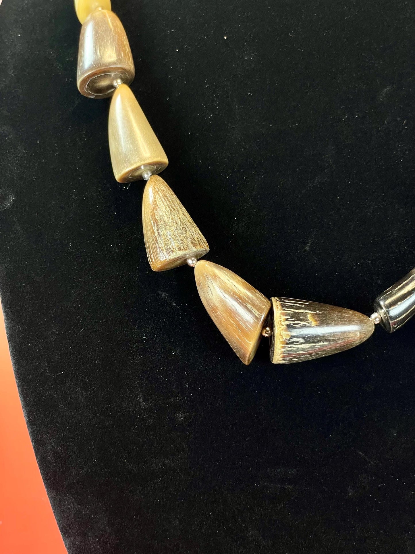 21 inch Antique Horn Necklace