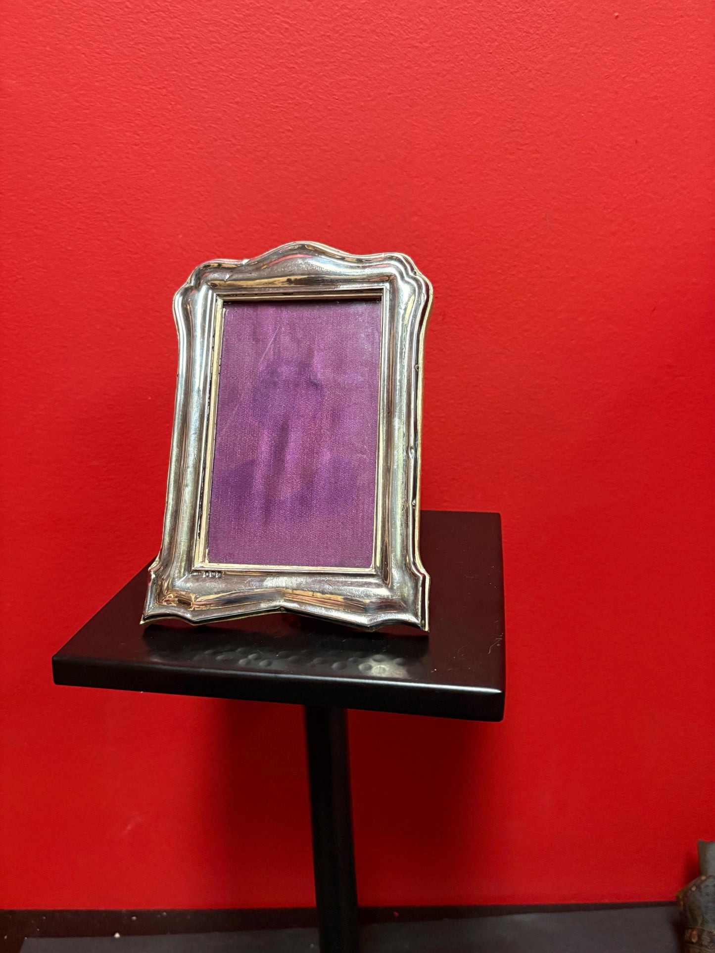 Beautiful English Sterling hallmarked sterling silver frame - 7 x 5 outside and 5 x 3 inside  good condition and great gift