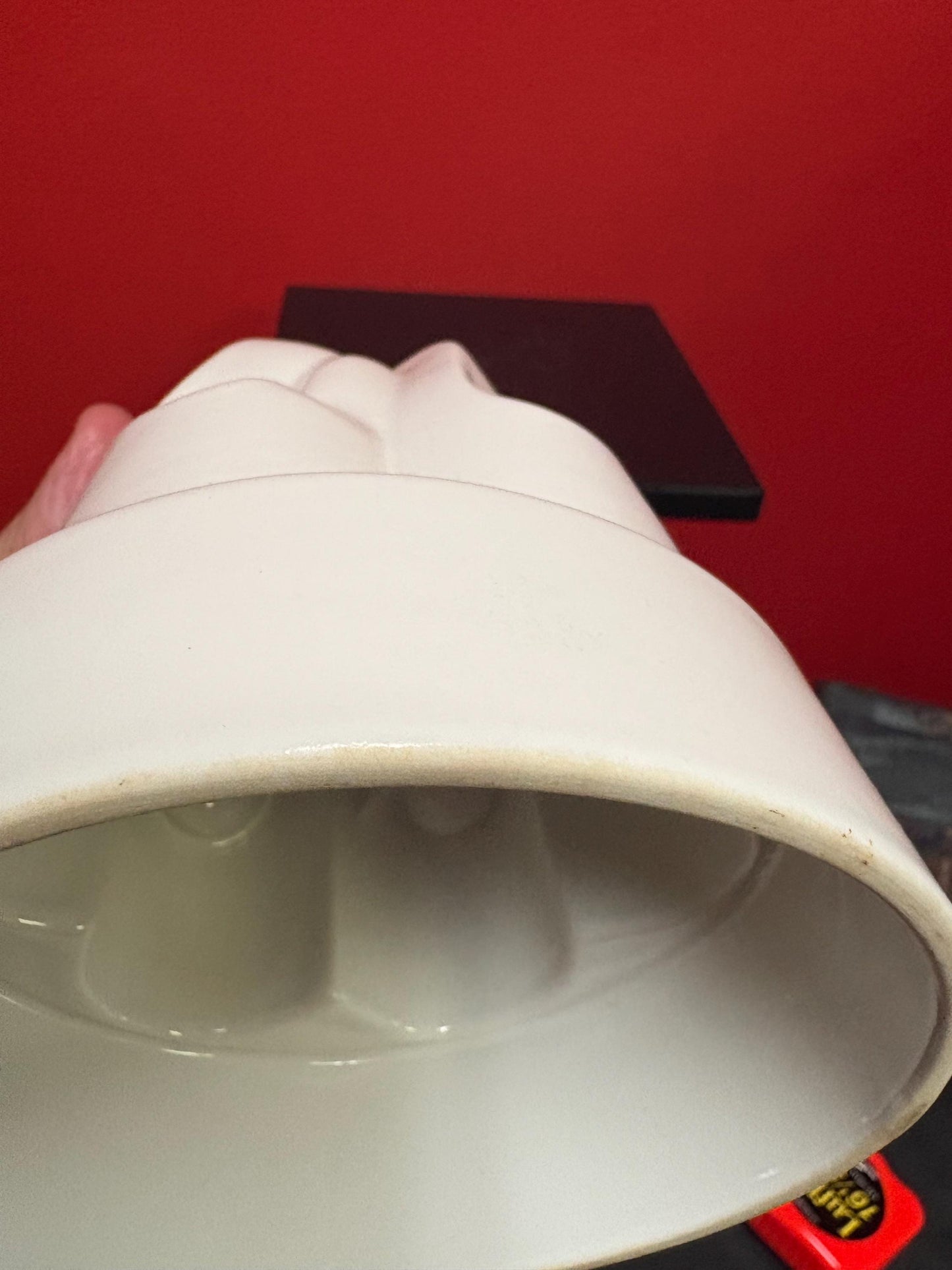 Beautiful English 6 inch tall jelly mould  porcelain beauty  perfect condition  stamped inside  great gift or for your kitchen