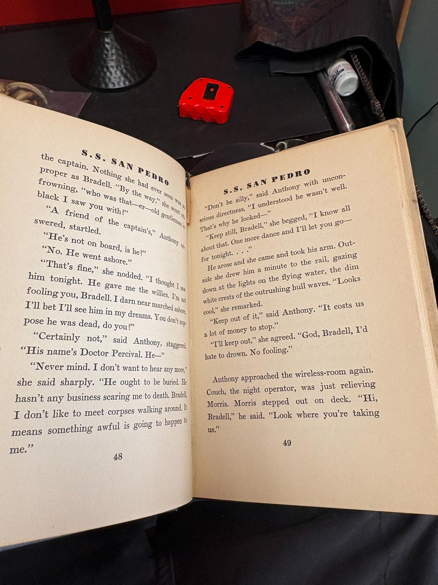 Lovely first edition 1930 SS San Pedro book  good used condition  by James Gould Cozzens.