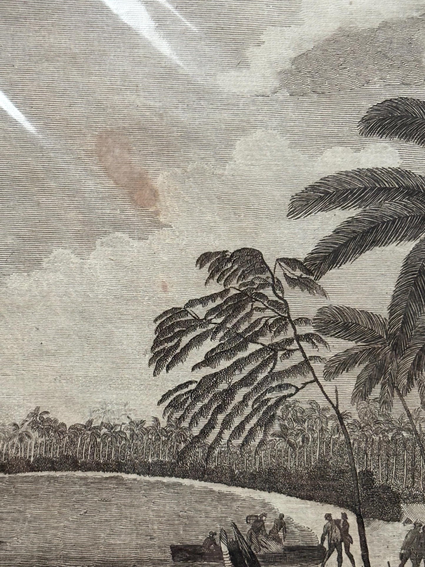 Fabulous 1785 original Captain Cook print in Matte  18 x 12“  from cool collection