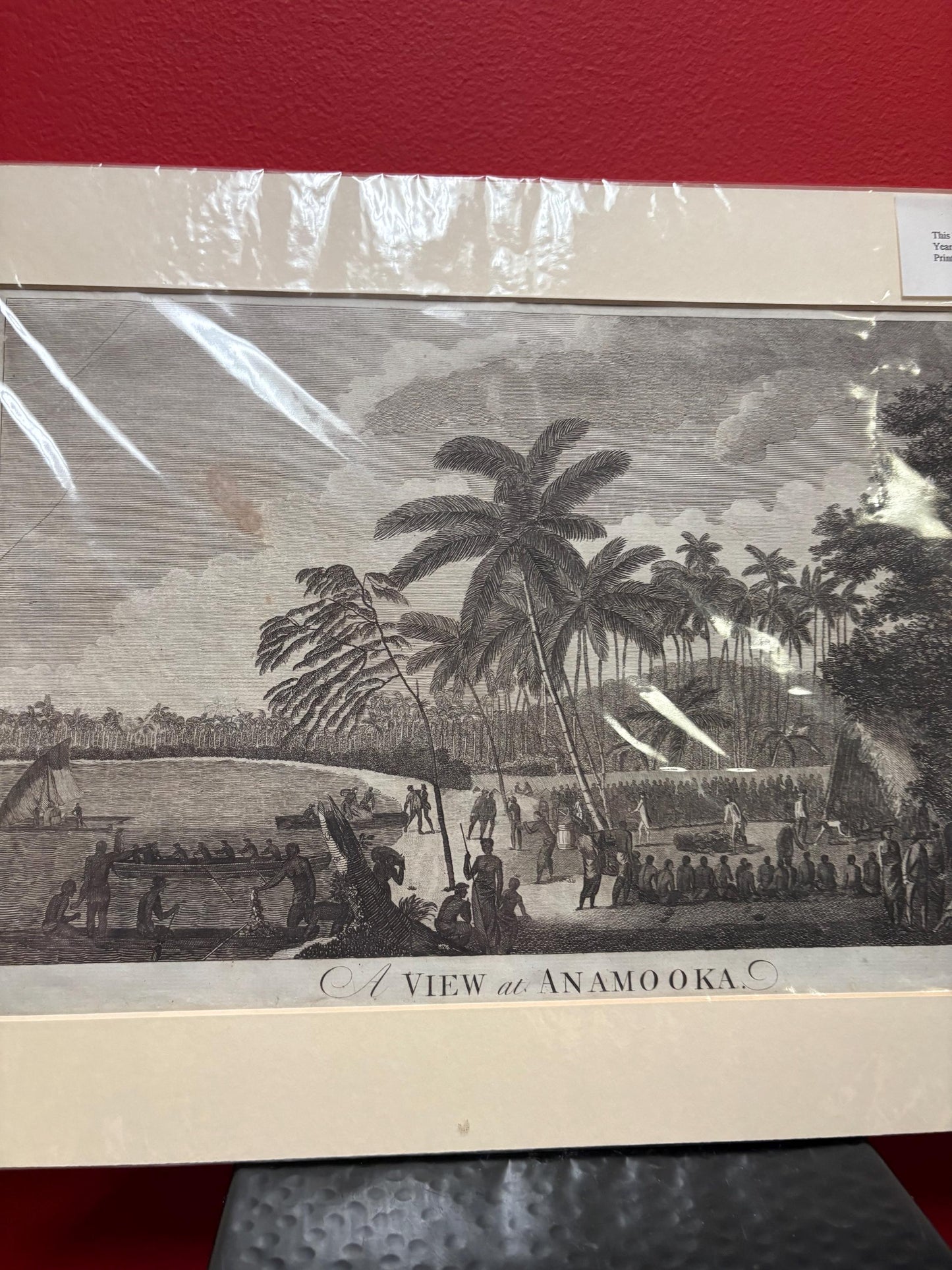 Fabulous 1785 original Captain Cook print in Matte  18 x 12“  from cool collection
