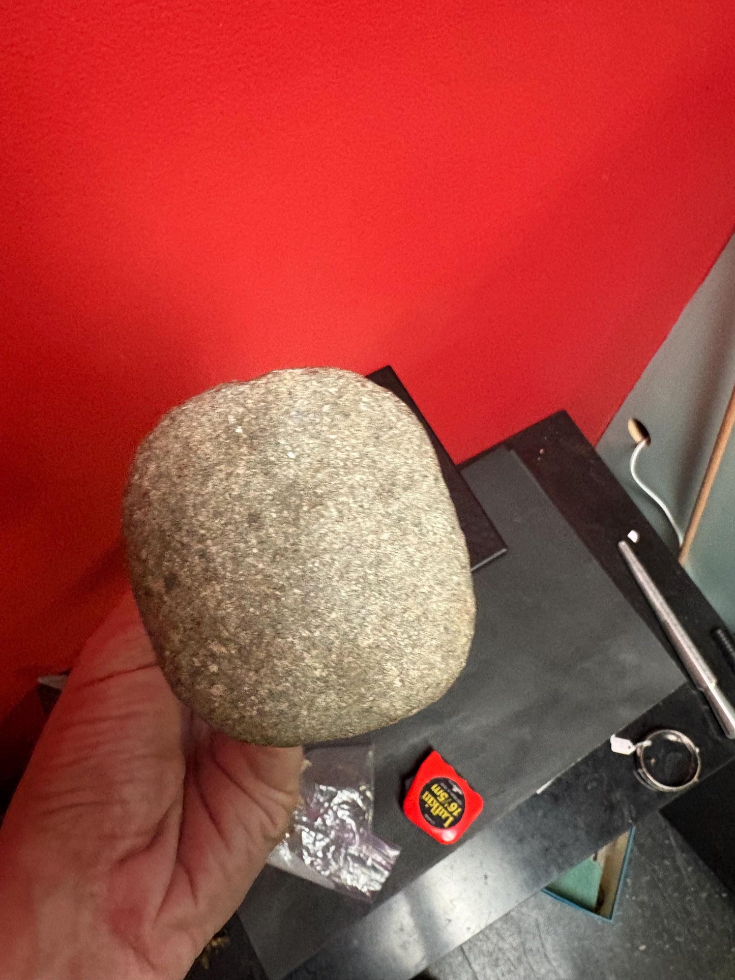 Rare authentic antique indigenous, first nations British Colombian Stone Plummet tool - great condition and 12 inches long  fabulous shape