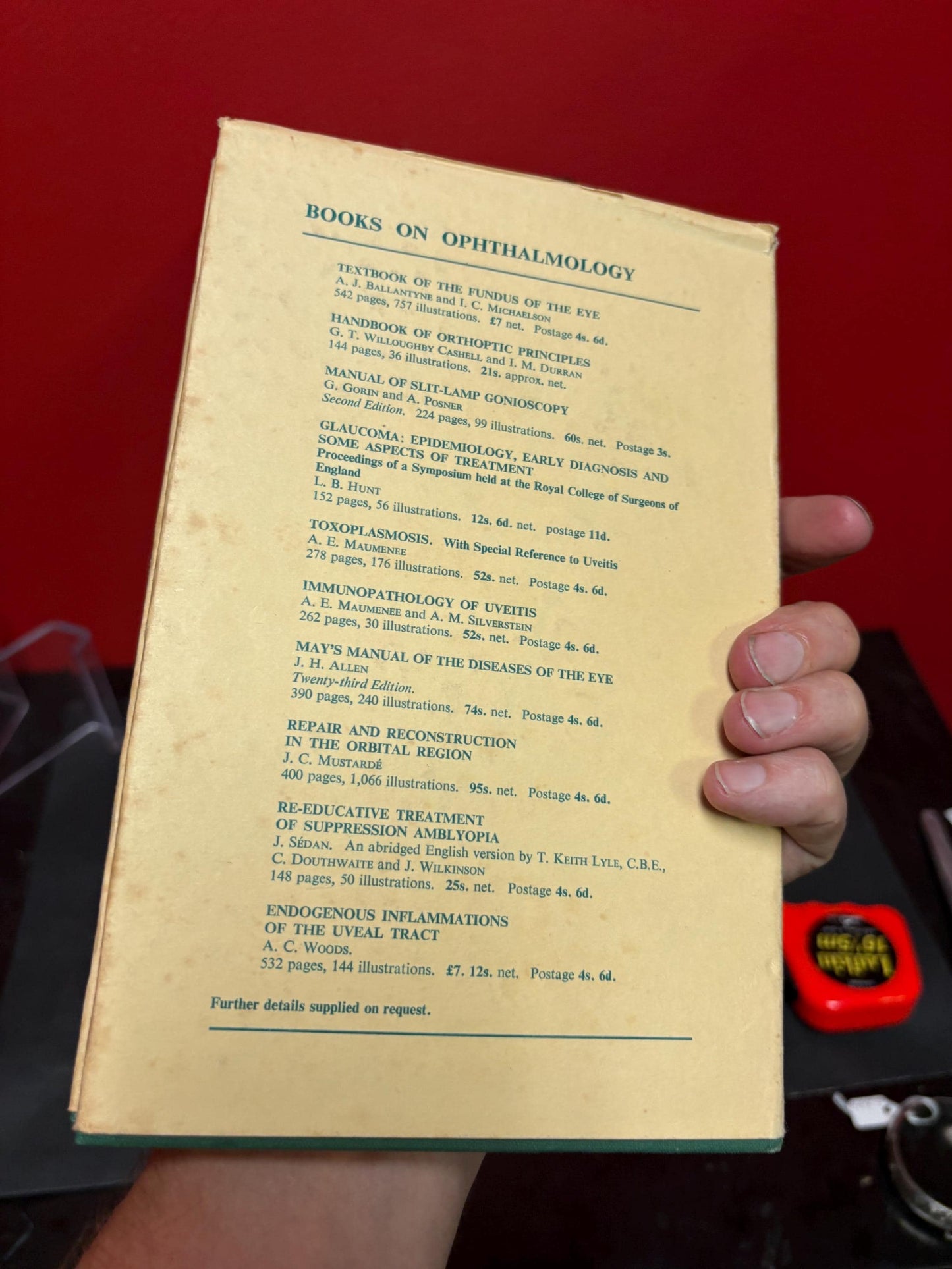 Interesting book entitled the Eye in general practice by C.R.S.Jackson  good condition fourth edition, 1967 - great gift