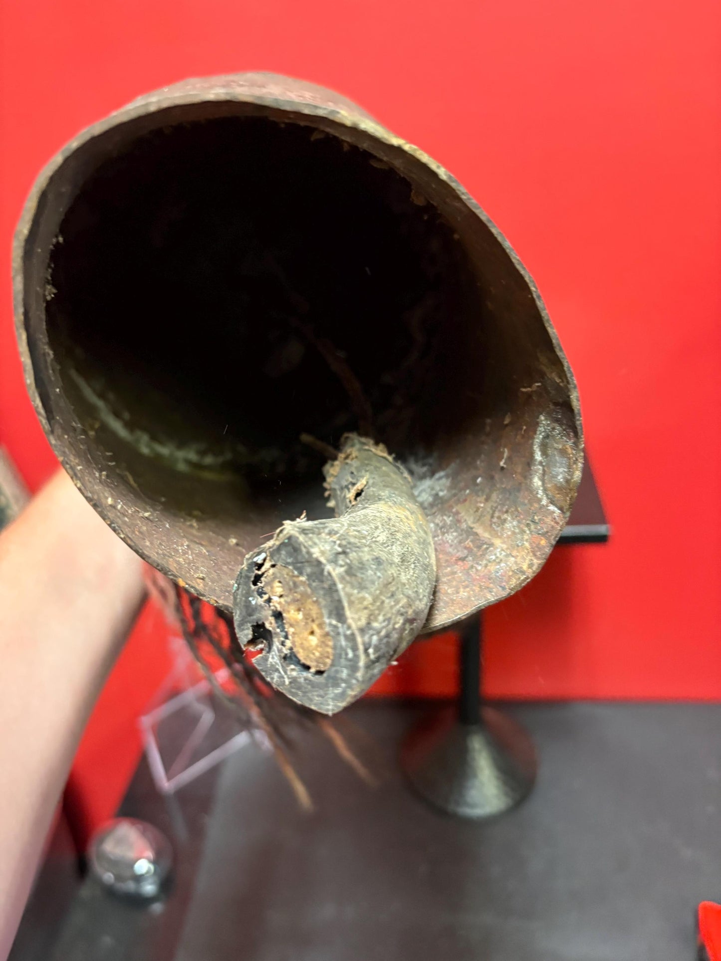 Stunning authentic early antique Nepalese Temple Bell  10 inches tall with additional rope  amazing sound  value priced and perfect gift