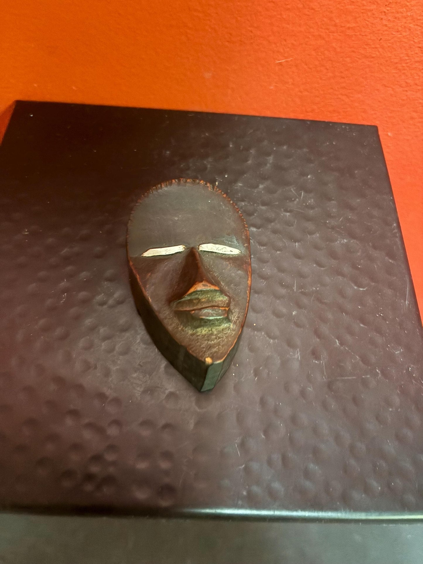 Beautiful 3 inch African antique miniature Dan mask  amazing size and quality - great value and great gift