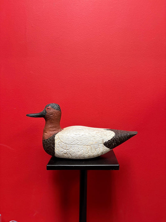 Beautiful 1970s Canadian wood signed duck - great colours and detail  good value and perfect gift
