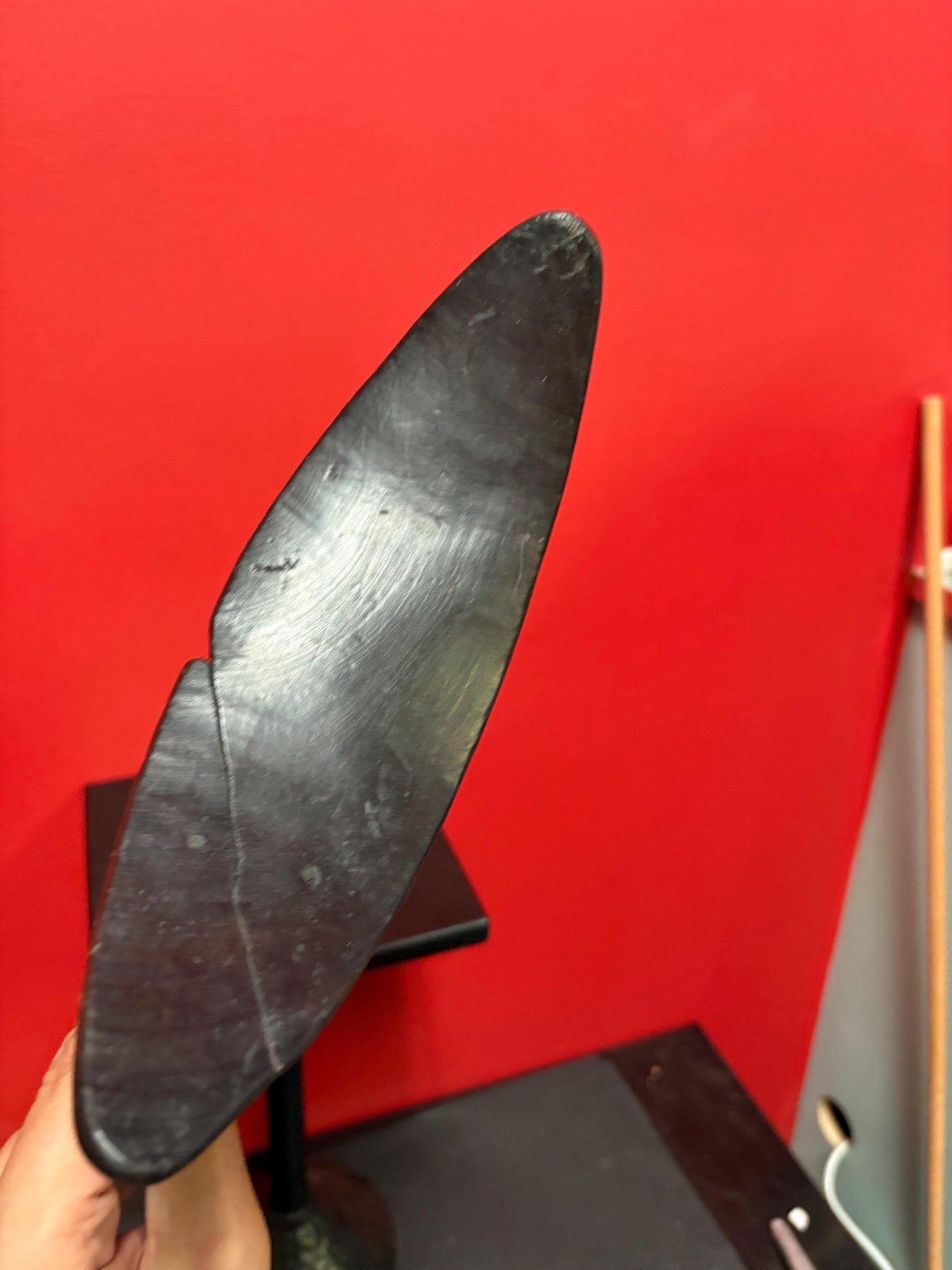 Stunning African 9 x 8 tall antique Ghana neck rest  authentic rare piece  wow - wonderful patina and great for collection or gift