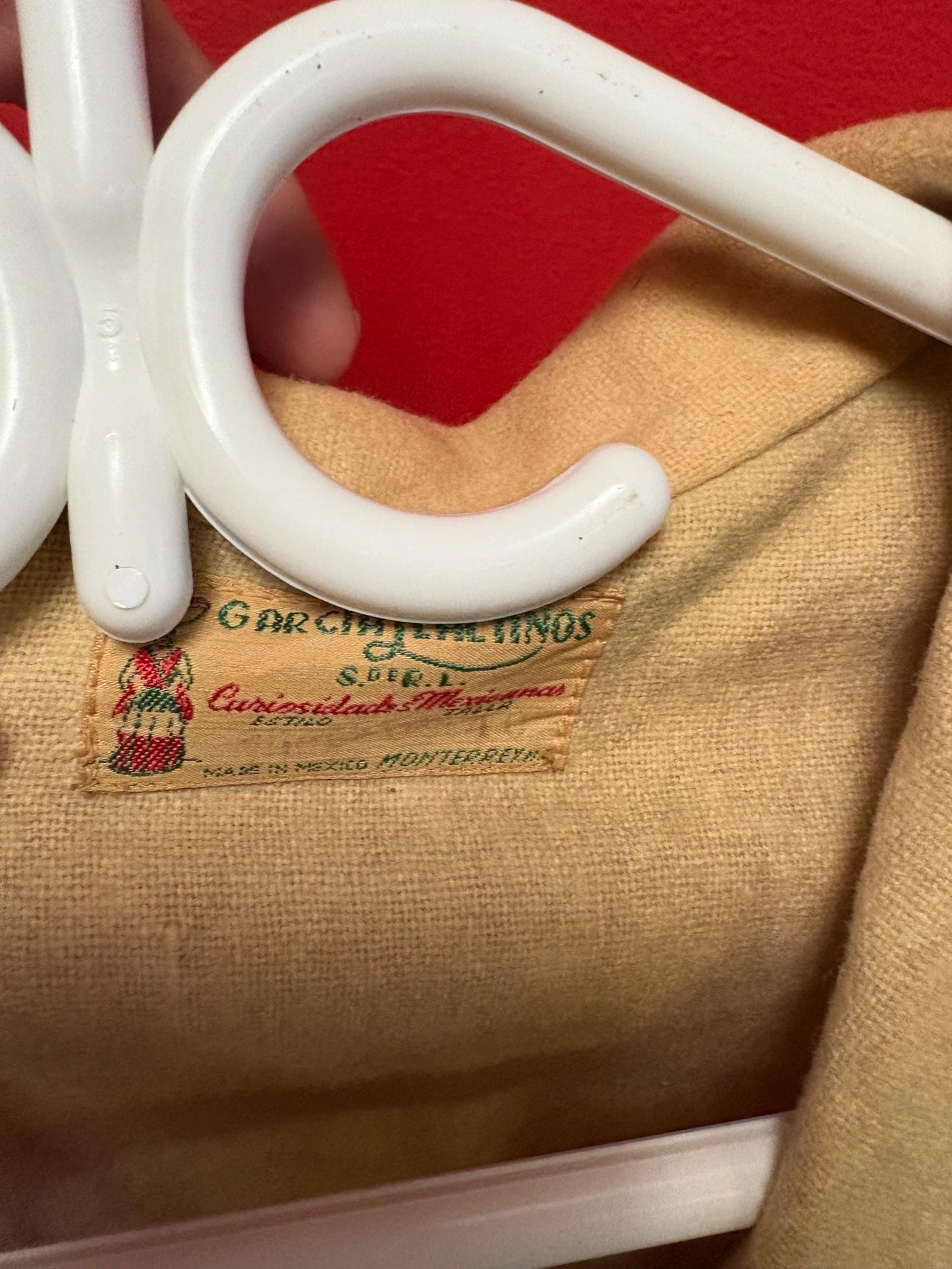 Beautiful antique Mexican leather and woven  jacket 30 inch tall and 16 inch across chest approximately  some tiny holes