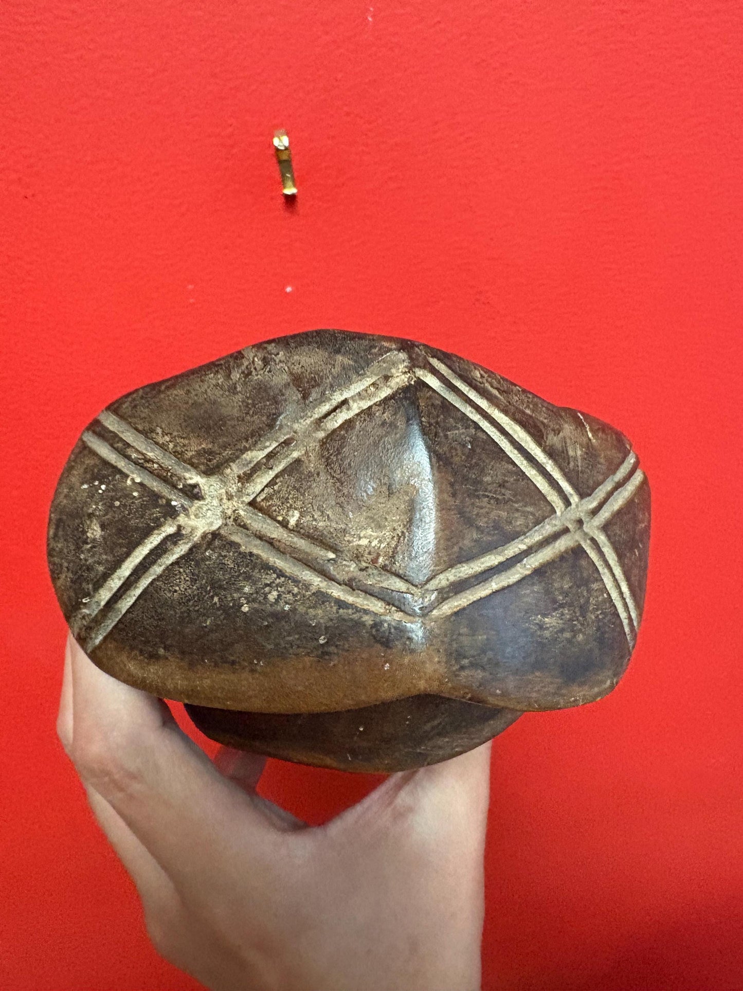 Beautiful antique African Liberia DAN mask 8 x 5 1/2 wide  great condition ready to hang