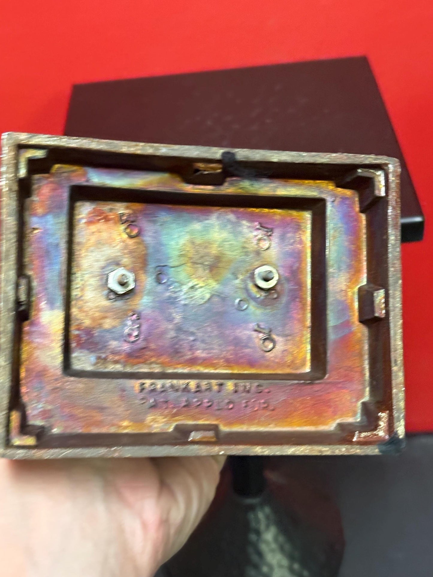 Stunning art deco 1920s 7 inch tall bronze statue of a womans head made by Frank Art New York  wonderful detail  amazing gift