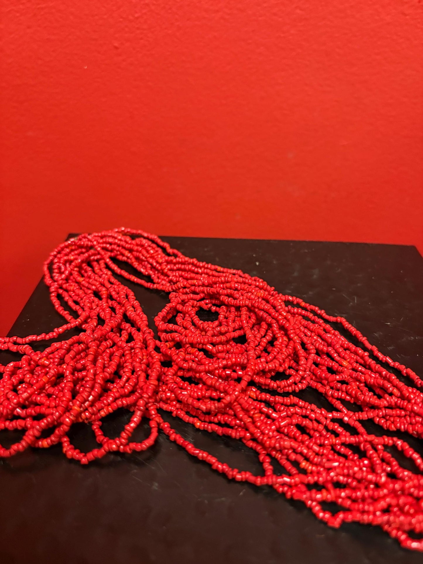 Stunning coral necklace with amazing Arabic style pendant necklace 25 inches approximately and pendant 2 1/2 inches  great look