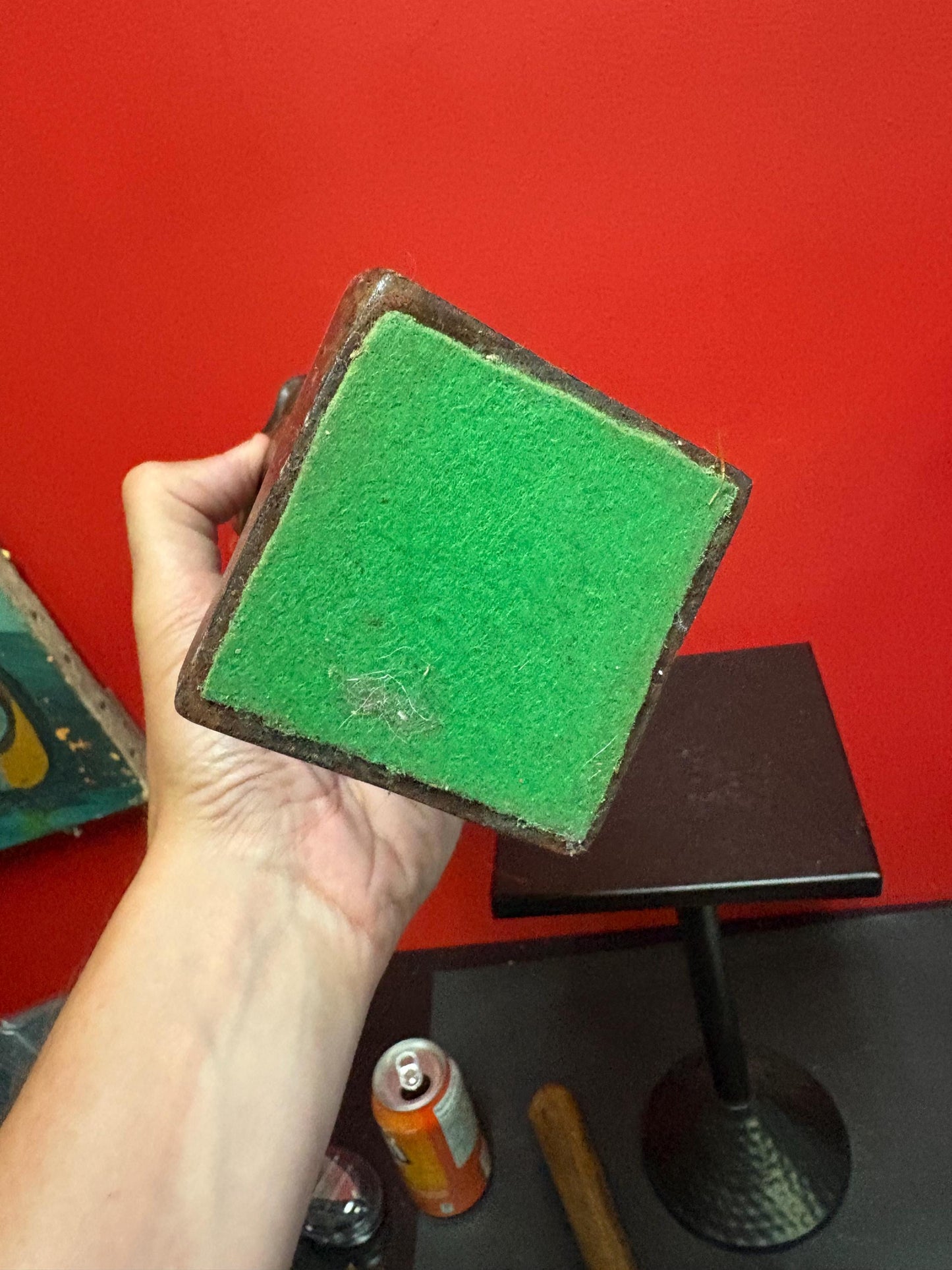 Beautiful antique 16 inch tall African statue with unique hair great condition and value