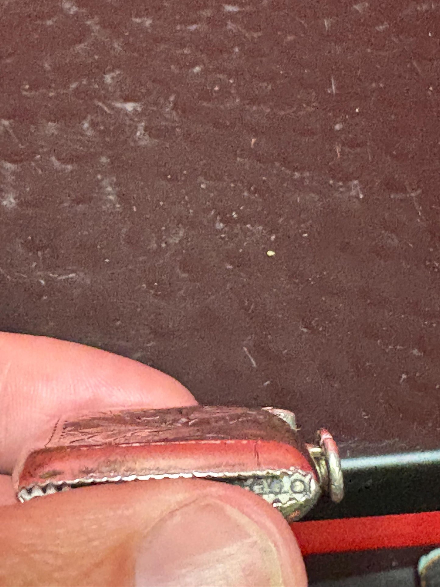 English sterling silver hallmarked viesta case match safe  dented  good value