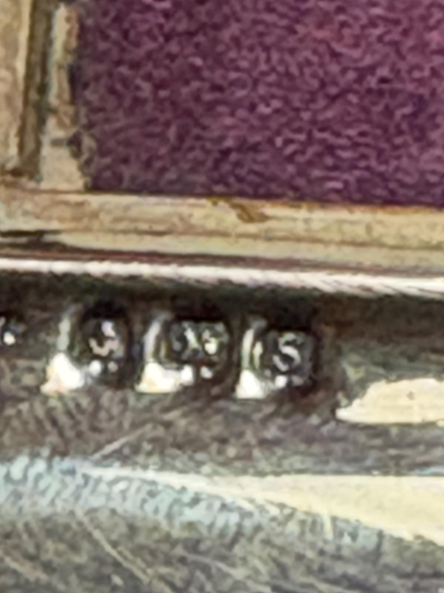 Beautiful English Sterling hallmarked sterling silver frame - 7 x 5 outside and 5 x 3 inside  good condition and great gift